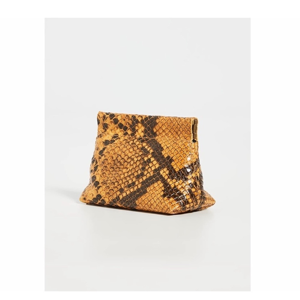 SHOPBOP Georgia Jay Leather Python Pouch. NWT - image 2